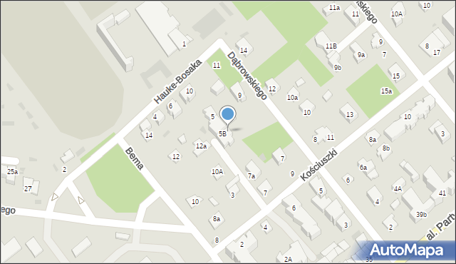 Puławy, Kościuszki Tadeusza, gen., 5a, mapa Puław