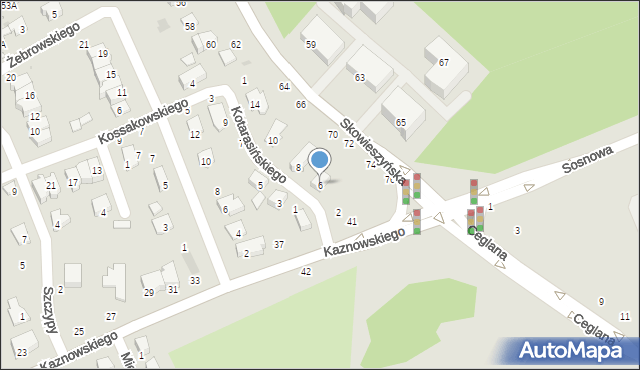 Puławy, Kotarasińskiego Franciszka, 6, mapa Puław