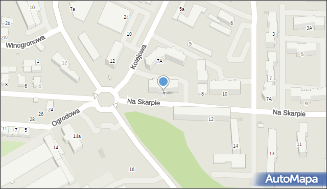 Pułtusk, Kolejowa, 7, mapa Pułtusk