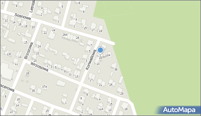 Pułtusk, Konwaliowa, 12, mapa Pułtusk