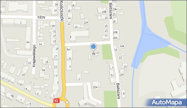 Pułtusk, Kościuszki Tadeusza, gen., 6B, mapa Pułtusk