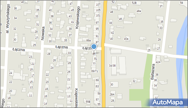 Pułtusk, Kościuszki Tadeusza, gen., 85, mapa Pułtusk