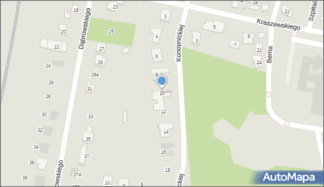 Puszczykowo, Konopnickiej Marii, 10, mapa Puszczykowo