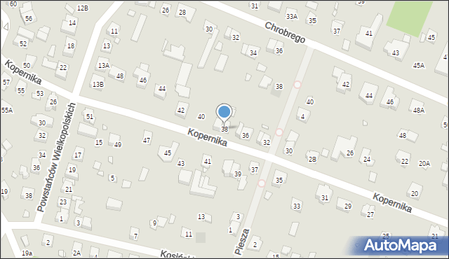 Puszczykowo, Kopernika Mikołaja, 38, mapa Puszczykowo