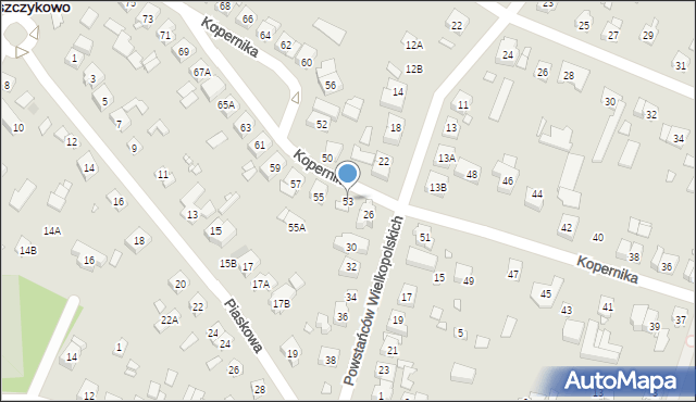 Puszczykowo, Kopernika Mikołaja, 53, mapa Puszczykowo