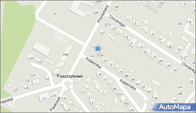 Puszczykowo, Kopernika Mikołaja, 78, mapa Puszczykowo