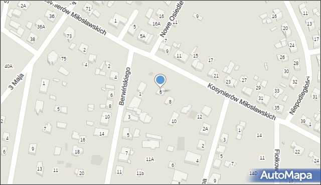 Puszczykowo, Kosynierów Miłosławskich, 6, mapa Puszczykowo