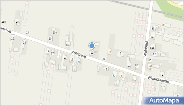 Pyrzowice, Kolejowa, 12, mapa Pyrzowice