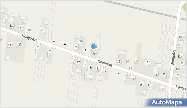 Pyrzowice, Kolejowa, 16, mapa Pyrzowice