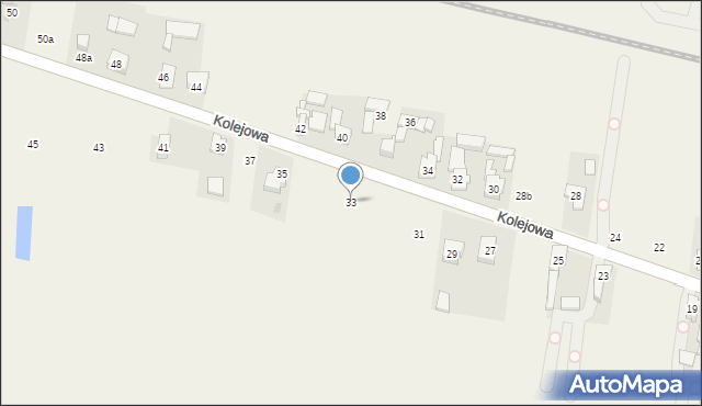 Pyrzowice, Kolejowa, 33, mapa Pyrzowice