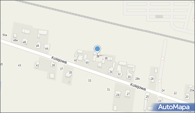 Pyrzowice, Kolejowa, 38, mapa Pyrzowice