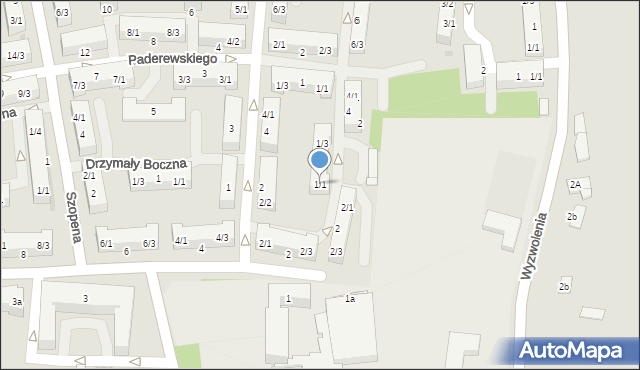 Pyskowice, Kochanowskiego Jana, 1/1, mapa Pyskowice