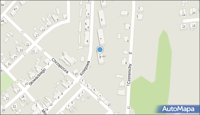 Pyskowice, Kolejowa, 9, mapa Pyskowice