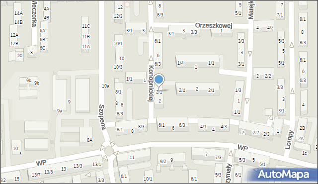 Pyskowice, Konopnickiej Marii, 2/1, mapa Pyskowice