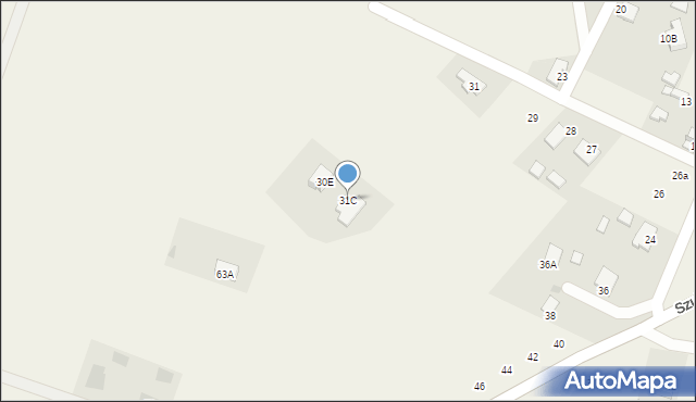 Pysznica, Kolonia, 31C, mapa Pysznica