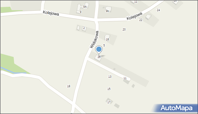 Pyzówka, Kolejowa, 16, mapa Pyzówka