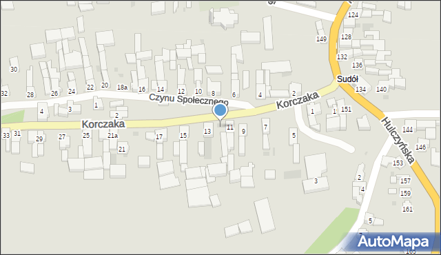 Racibórz, Korczaka Janusza, 13a, mapa Racibórz