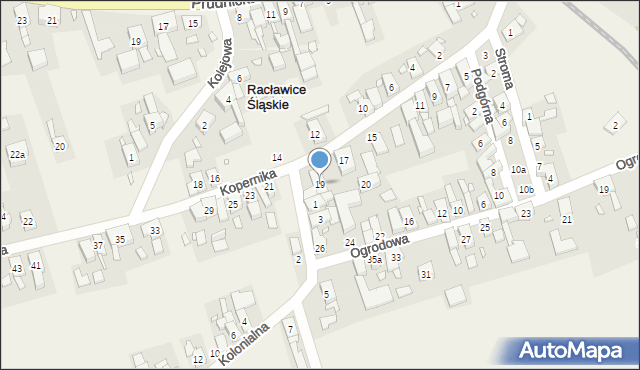 Racławice Śląskie, Kopernika Mikołaja, 19, mapa Racławice Śląskie