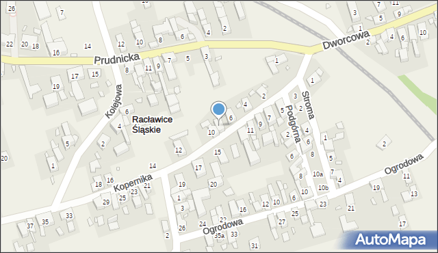 Racławice Śląskie, Kopernika Mikołaja, 8, mapa Racławice Śląskie