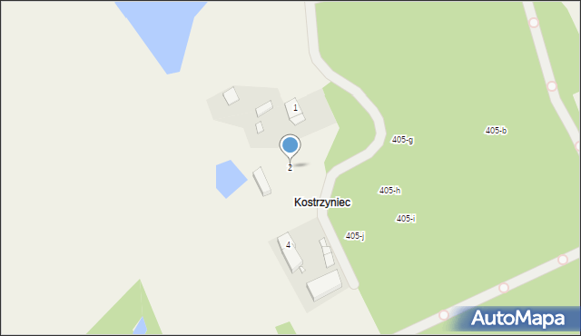 Radawnica, Kostrzyniec, 2, mapa Radawnica