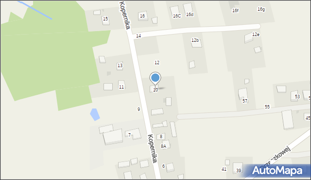 Radgoszcz, Kopernika Mikołaja, 10, mapa Radgoszcz