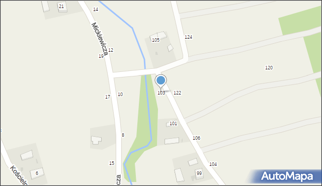 Radgoszcz, Kopernika Mikołaja, 103, mapa Radgoszcz