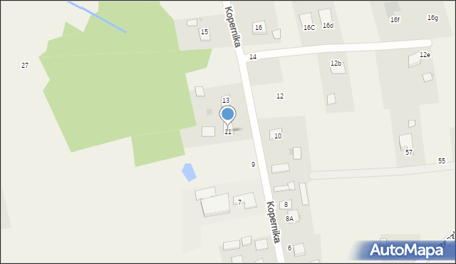 Radgoszcz, Kopernika Mikołaja, 11, mapa Radgoszcz