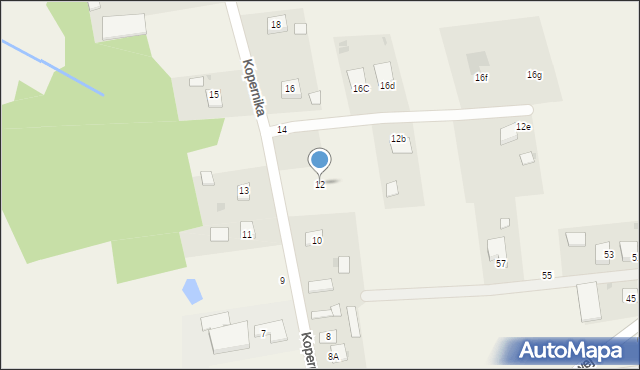 Radgoszcz, Kopernika Mikołaja, 12, mapa Radgoszcz