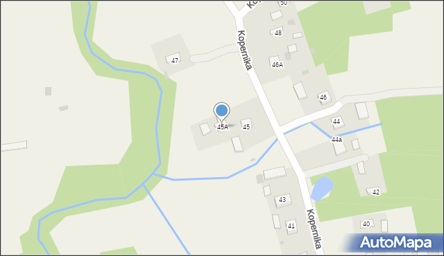 Radgoszcz, Kopernika Mikołaja, 45A, mapa Radgoszcz