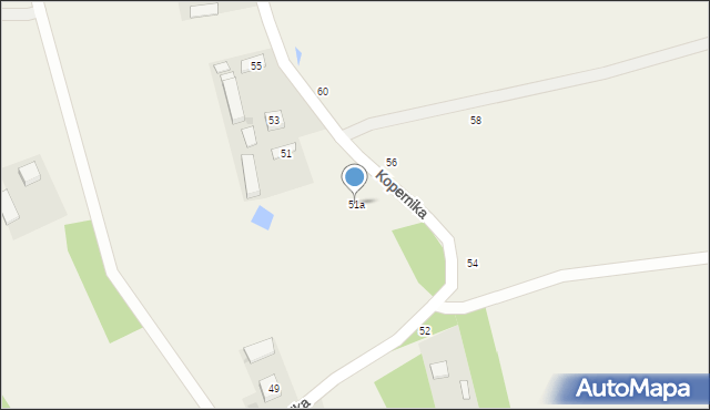 Radgoszcz, Kopernika Mikołaja, 51a, mapa Radgoszcz