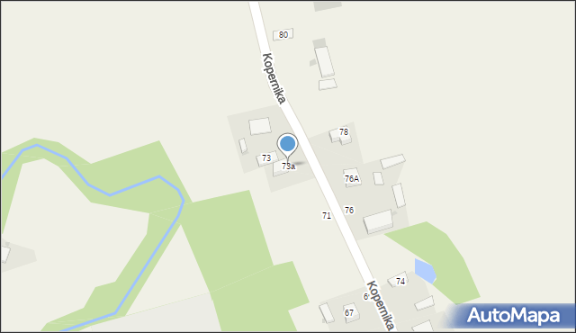 Radgoszcz, Kopernika Mikołaja, 73a, mapa Radgoszcz