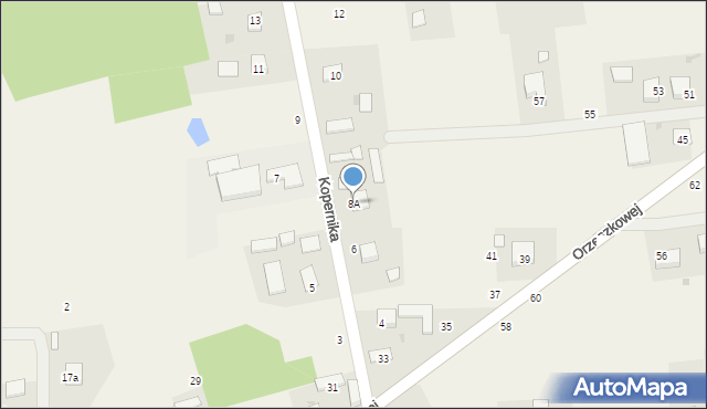 Radgoszcz, Kopernika Mikołaja, 8A, mapa Radgoszcz