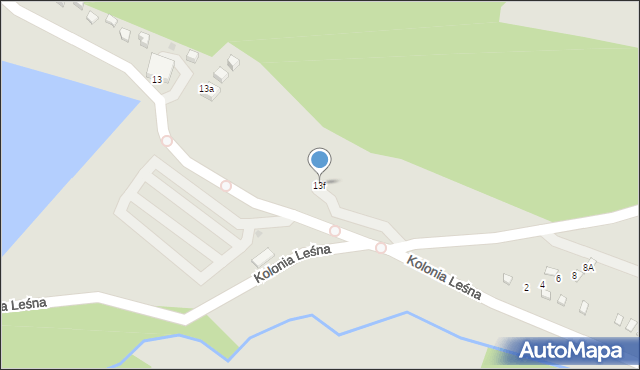 Radków, Kolonia Leśna, 13f, mapa Radków