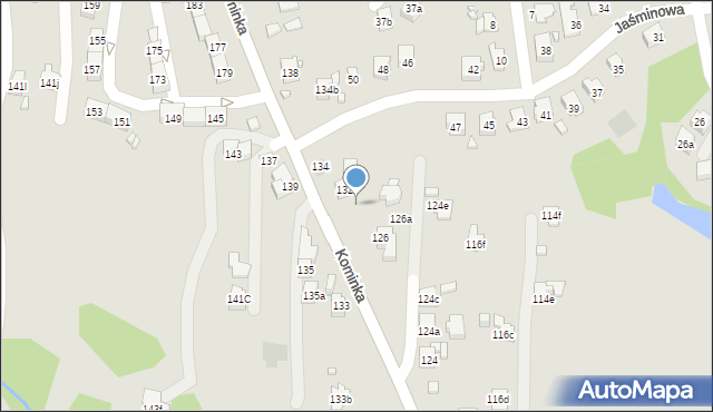 Radlin, Kominka Bolesława, ks. kard., 130, mapa Radlin