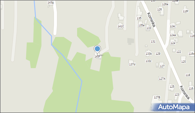 Radlin, Kominka Bolesława, ks. kard., 143f, mapa Radlin