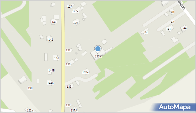 Radłów, Kolejowa, 133a, mapa Radłów