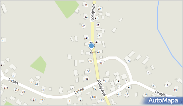 Radłów, Kolejowa, 52, mapa Radłów