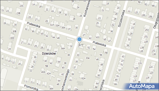 Radom, Kochanowskiego Jana, 29, mapa Radomia