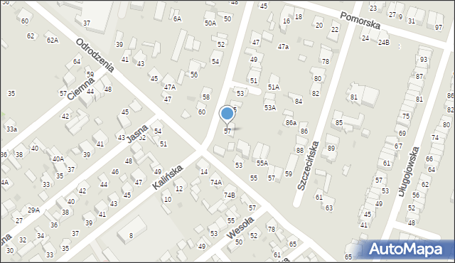 Radom, Kochanowskiego Jana, 57, mapa Radomia