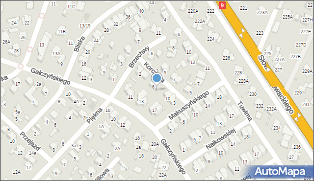 Radom, Korczaka Janusza, 8, mapa Radomia