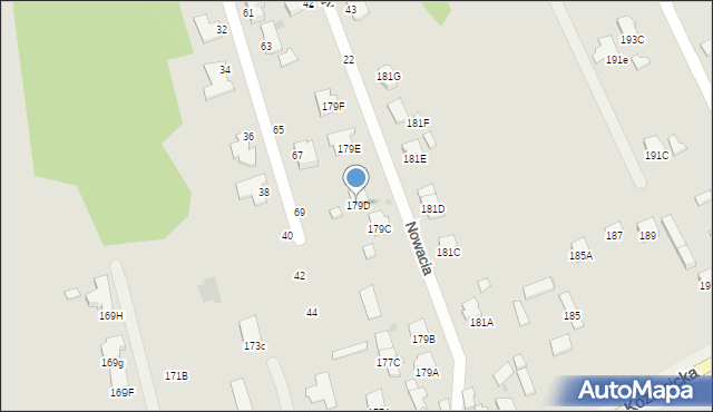 Radom, Kozienicka, 179D, mapa Radomia