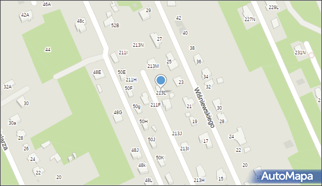 Radom, Kozienicka, 213L, mapa Radomia