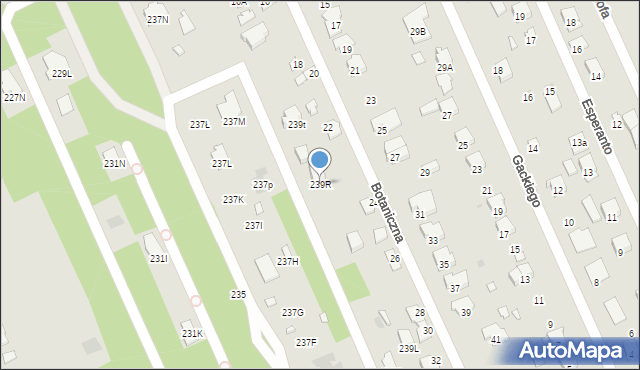 Radom, Kozienicka, 239R, mapa Radomia