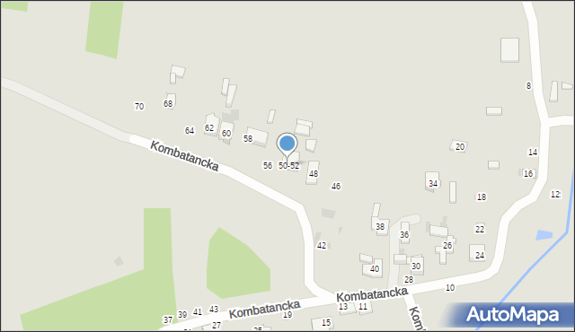 Radomsko, Kombatancka, 54, mapa Radomsko