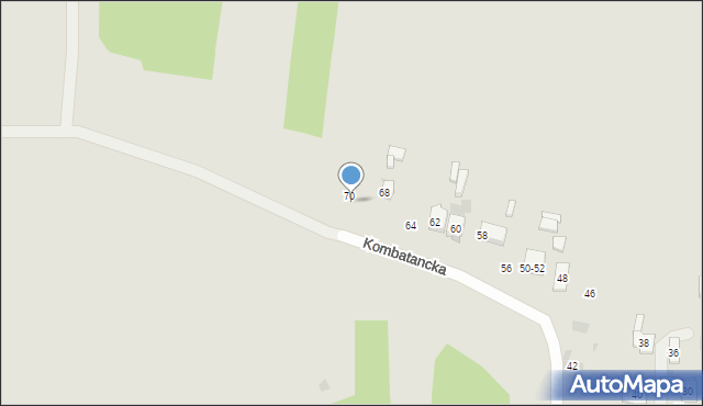 Radomsko, Kombatancka, 72, mapa Radomsko