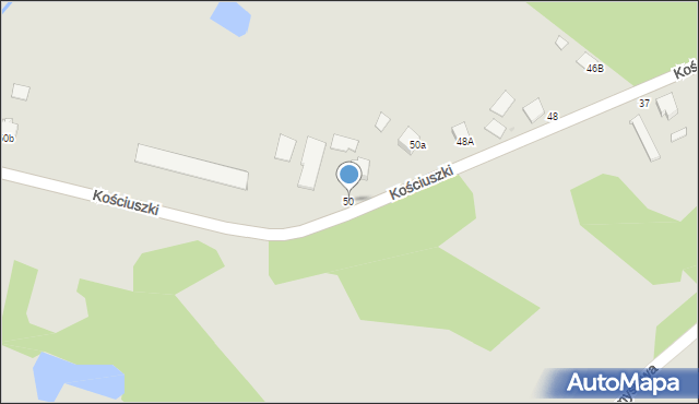 Radomyśl Wielki, Kościuszki Tadeusza, gen., 50, mapa Radomyśl Wielki