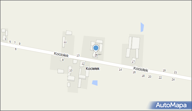 Radoszewice, Kociołek, 15, mapa Radoszewice