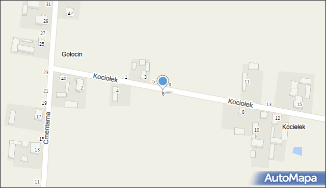 Radoszewice, Kociołek, 6, mapa Radoszewice