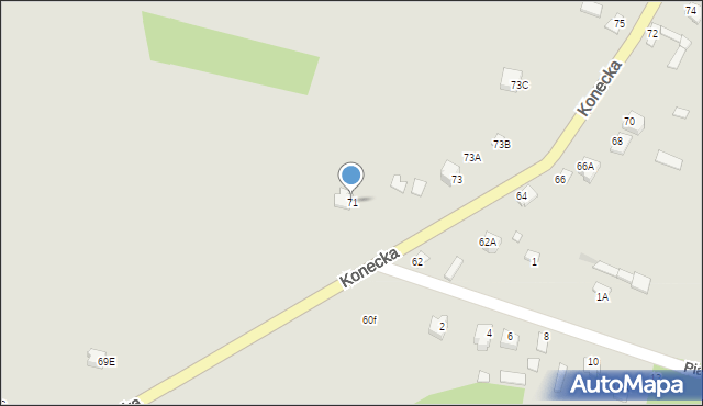 Radoszyce, Konecka, 71, mapa Radoszyce
