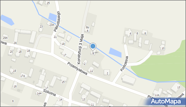 Radwanice, Konstytucji 3 Maja, 4, mapa Radwanice